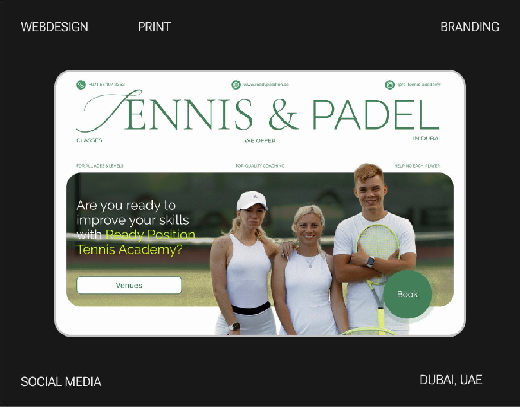 Tennis Academy Website